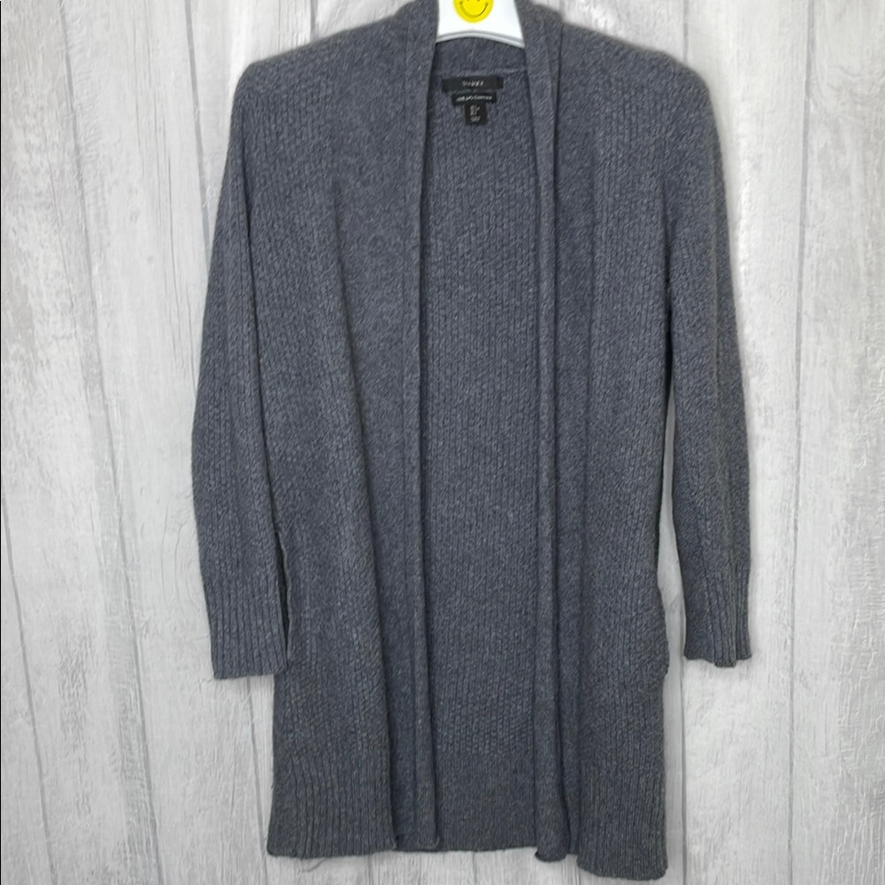 Tahari Cashmere cardigan with pockets.